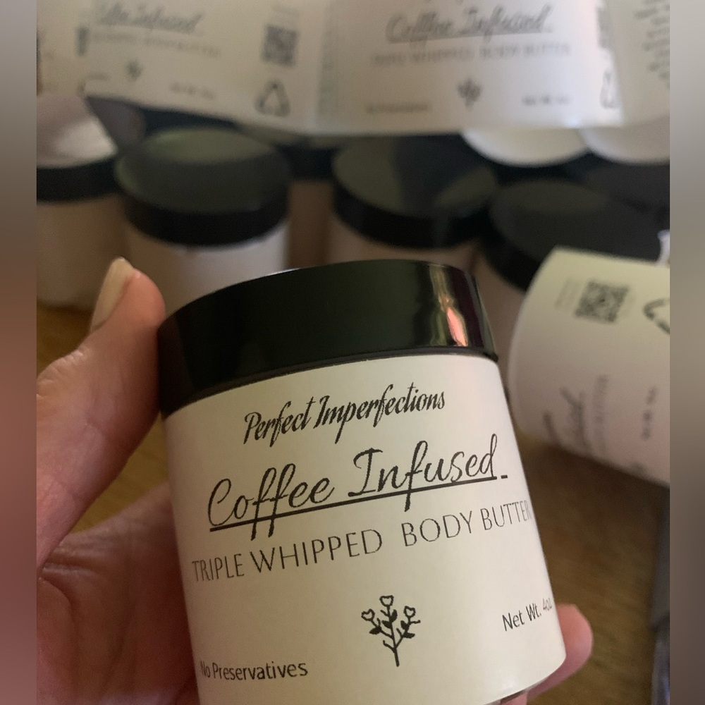 Creamy Tallow Coffee infused Triple Whipped Body Butter Handmade Small Batches - Picture 4 of 13